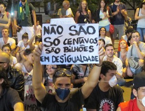 Protesto Maracanã (Foto: Vicente Seda)