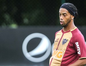Ronaldinho Gaúcho no treino do Atlético-MG (Foto: Bruno Cantini / Site Oficial do Atlético-MG)