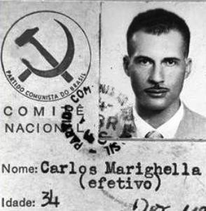 Carteira de filiação de Marighella ao Partido Comunista Brasileiro (PCB) em 1945, antes de liderar a criação da ALN, o grupo guerrilheiro fundado em 1966 (Foto: Arquivo)