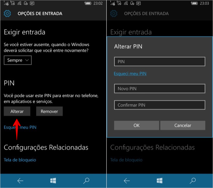 Como Mudar A Senha Do Windows 10 Mobile E Incluir Um Pin Dicas E 3491