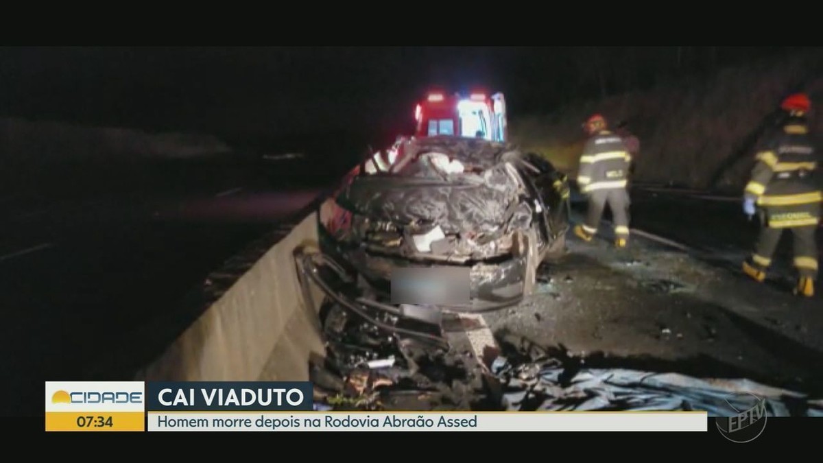 Motorista Morre Ap S Carro Cair De Viaduto Na Rodovia Abr O Assed Em