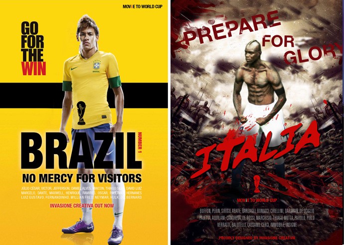 Print selections of World Cup Brazil movies