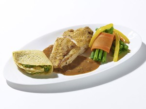 Refeição com peito de frango (Foto: Air Food One/Divulgação)