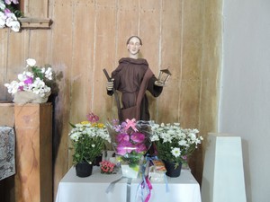 São Longuinho na Igreja de Nossa Senhora da Escada (Foto: Gabriela Stuart/G1)