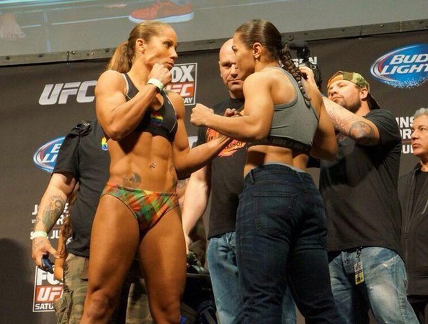 MMA - UFC - Liz Carmouche x Jessica Andrade encarada (Foto: Reprodução/Twitter)