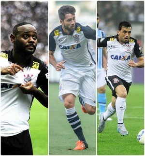 Love, Felipe e Edílson: trio foi criticado pela Fiel, resistiu, e está perto do título