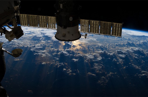 Imagem foi registrada de dentro da ISS (Foto: Divulgação/Nasa)