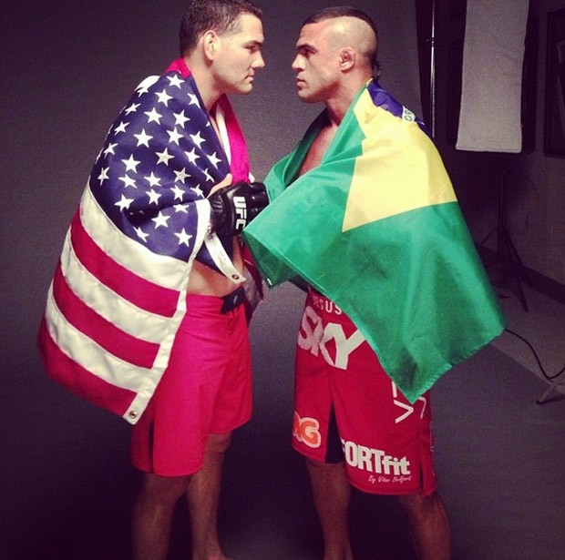 Instagram - Chris Weidman e Vitor Belfort (Foto: Reprodução / Instagram)