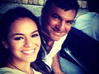 Bruna Marquezine leva o pai para gravação de 'Salve Jorge'