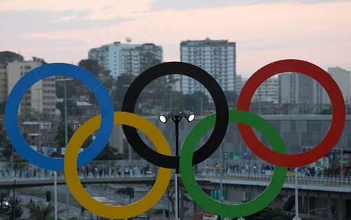 Detalhe dos arcos olímpicos
