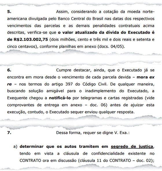 Advogados de Pelé cobram R$ 2,1 milhões do Santos e pedem segredo de justiça (Foto: Reprodução)