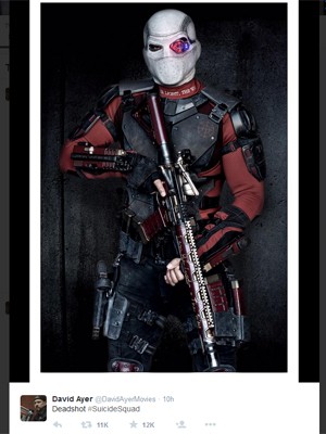 Will Smith como o Pistoleiro, de 'Esquadrão suicida' (Foto: Reprodução/Twitter)