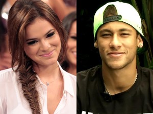 Bruna Marquezine agradeceu o apoio do namorado Neymar (Foto: Domingão do Faustão / TV Globo)