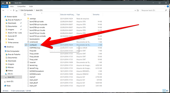 Acesse o config.txt para fazer overclock (Foto: Reprodução/Filipe Garrett)