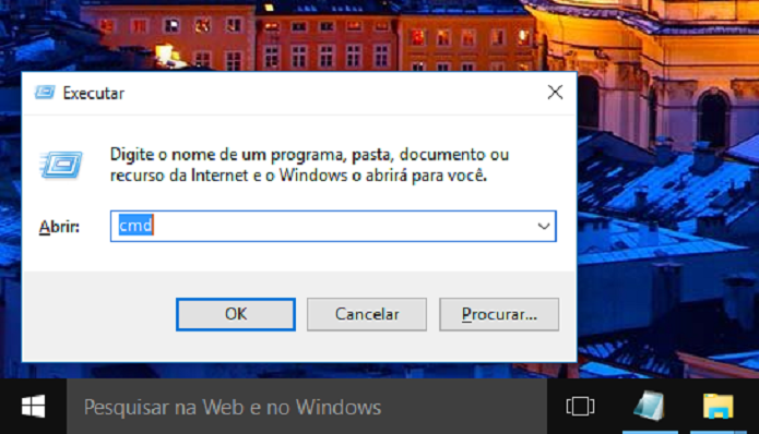 Abrindo o Prompt de Comando do Windows (Foto: Felipe Alencar/TechTudo) 