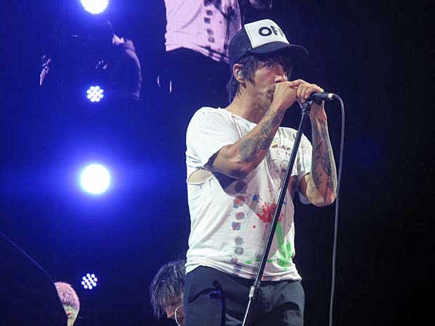 Red Hot Chilli Peppers encerrou sua turnê pelo Brasil com show no Rio. (Foto: Marcelo Elizardo / G1)