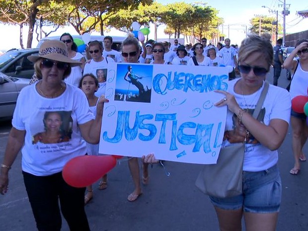 Queremos paz e justiça no trânsito ”, disse a mãe da vítima acidente de trânsito no Espírito Santo. (Foto: Reprodução/TV Gazeta)
