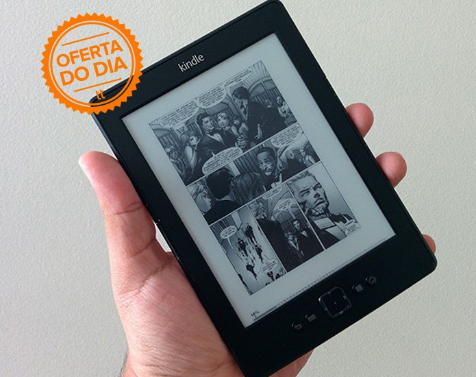 Amazon oferece desconto no Kindle: valor cai de R$ 299 para R$ 199. Promoção é válida apenas para esta segunda-feira (15) (Foto: Paulo Alves/TechTudo) Amazon oferece desconto no Kindle: valor cai de R$ 299 para R$ 199. Promoção é válida apenas para esta segunda-feira (15) (Foto: Paulo Alves/TechTudo)