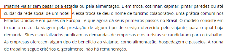 Nota do MTur: mesmo que uma tarefa como monitorar redes sociais possa ser feito à distância, ela também é considerada um trabalho pela CLT  (Foto: Reprodução)