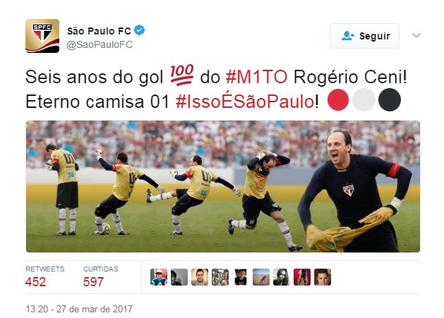 Rogério Ceni gol 100 (Foto: Reprodução)