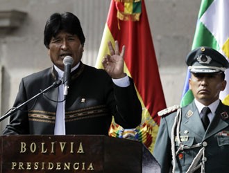 Evo Morales, durante ato em La Paz no último dia 14. (Foto: Reuters)