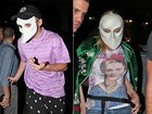 Madonna usa máscaras com os filhos para curtir espetáculo na Broadway
