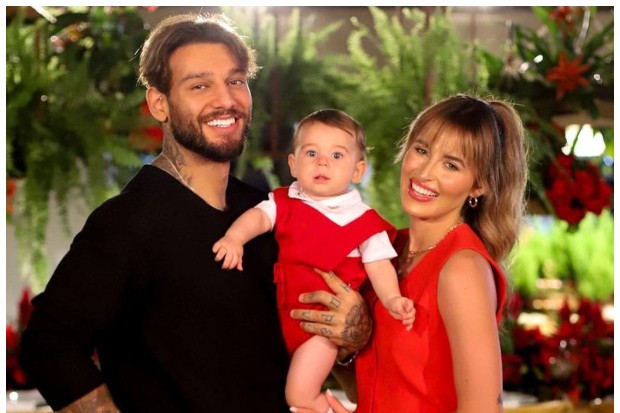 Lucas Lucco e Lorena Carvalho com o filho Luca (Foto: @lesilvaphoto)