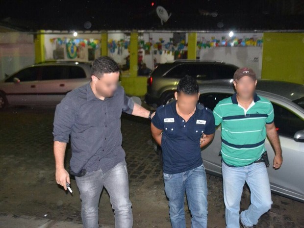 Suspeito foi preso em Santa Maria do Cambucá pela Polícia Civil (Foto: Divulgação/Polícia Civil)