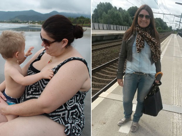 Erika Ribeiro Mattos emagreceu quase 50 kg depois de finalmente admitir que tinha um distrbio alimentar (Foto: Arquivo pessoal/rika Ribeiro Mattos)