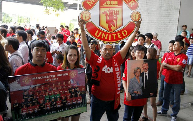 Torcedores Manchester United Tailândia (Foto: AP)