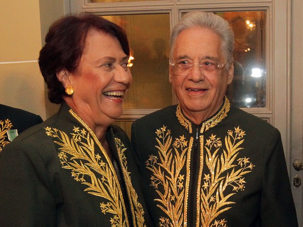 Fernando Henrique e a presidente da ABL, Ana Maria Machado (Foto: Marcos de Paula/Estadão Conteúdo)