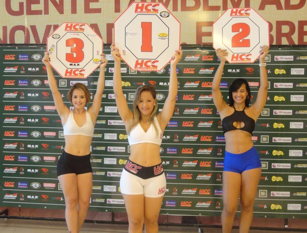 Ring Girls do HCC (Foto: Richard Pinheiro/Globoesporte.com)
