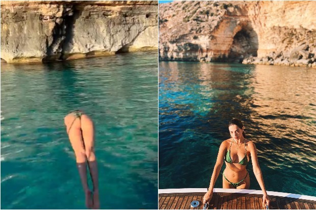 Giovanna Lancellotti mostra mergulho em Ibiza (Foto: Instagram)