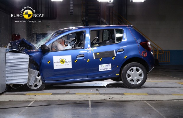 Crash test do novo Renault Sandero (Foto: Divulgação)