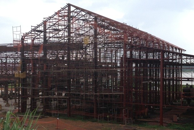 Uma ano após inicio da obra, 65% da estrutura já foi revitalizada. (Foto: Vanessa Vasconcelos/G1)