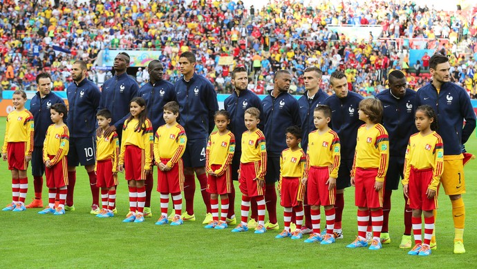 time da França posado perfilado jogo Honduras (Foto: EFE)