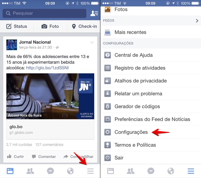 como desbloquear pessoas do facebook pelo celular