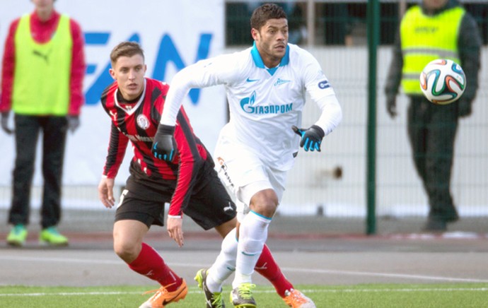 Hulk jogo Zenit e Amkar Perm (Foto: Divulgação / Site Oficial do Zenit)