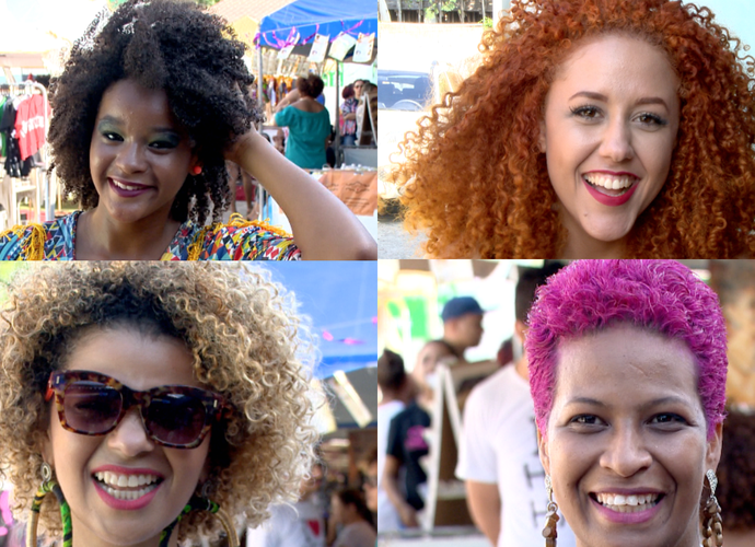 Esses são só alguns dos estilos de cabelo que a Lorena encontrou (Foto: Divulgação/ TV Gazeta)