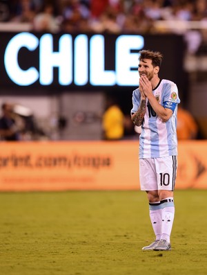 Messi Argentina x Chile (Foto: AFP)