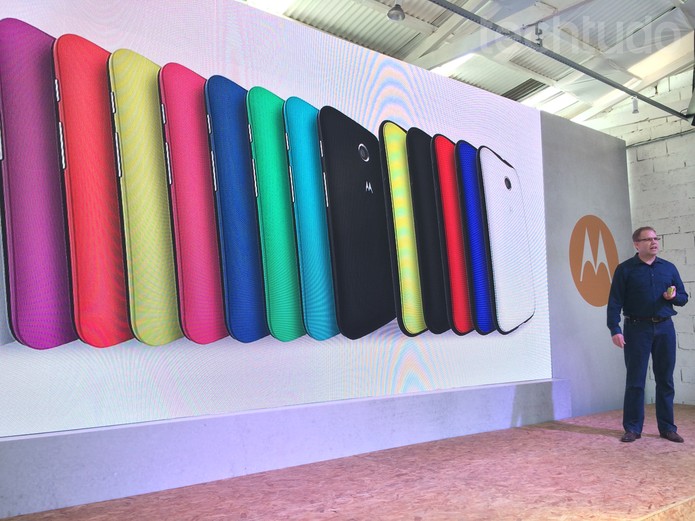 Evento Motorola- lançamento do Moto E (Foto: Allan Melo/ TechTudo) Evento Motorola- lançamento do Moto E (Foto: Allan Melo/ TechTudo)
