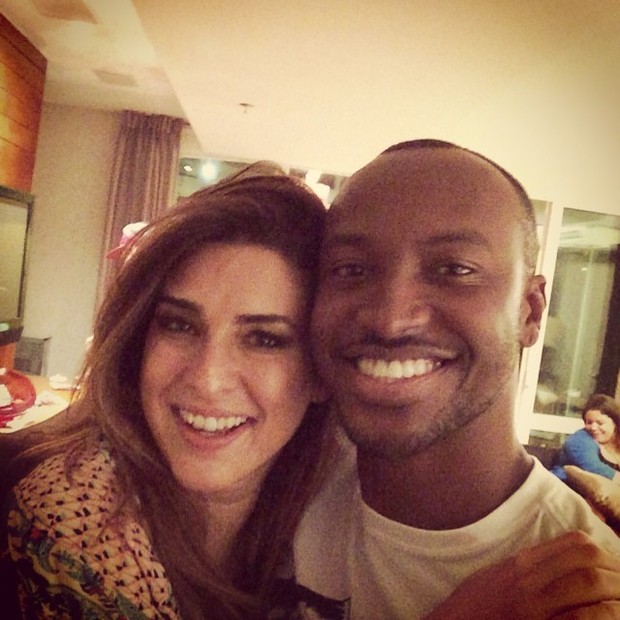 Fernanda Paes Leme e Thiaguinho em festa no Rio (Foto: Instagram/ Reprodução)