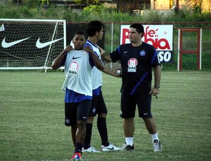 Gil Bahia, Fahel e Eduardo Barroca em treino do Bahia (Foto: Divulgação/EC Bahia)