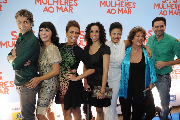 Elenco do filme  S.O.S. Mulheres ao Mar (Foto: Francisco Cepeda e Leo Franco / AgNews)