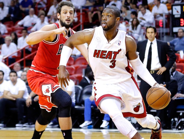  Dwyane Wade jogo NBA basquete Miami Chicago (Foto: Reuters)