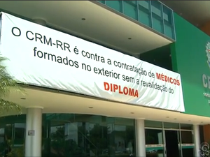 Conselho Regional de Medicina em Roraima é contra o Programa Mais Médicos (Foto: Reprodução/TV Roraima)