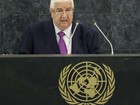 Na ONU, chanceler da Síria compara ação rebelde ao 11 de Setembro