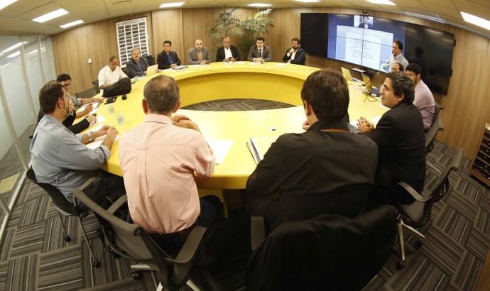 Reunião na CBF sobre calendário do futebol (Foto: Rafael Ribeiro/CBF)