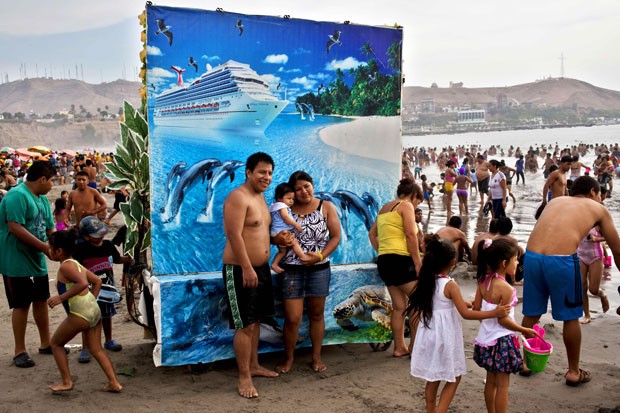 Praia de Agua Dulce (Foto: AP Photo/Rodrigo Abd)