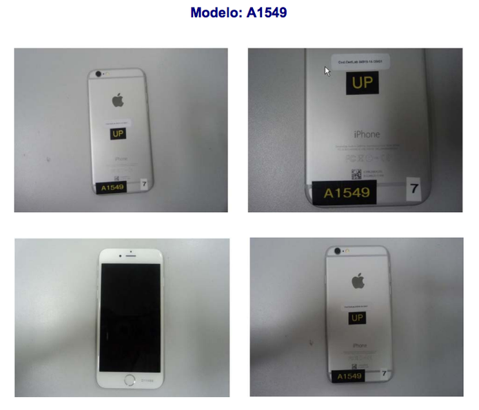 Imagens do iPhone 6 na documentação da Anatel (Foto: Reprodução/Anatel)